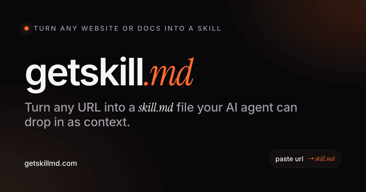 SkillMD generating a skill file